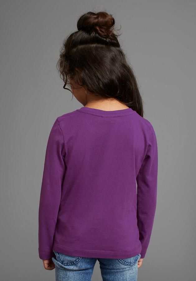 KIDSWORLD Shirt met lange mouwen Met hart van keerbare pailletten Lange mouwen basic pasvorm met glinsterende pailletten - Foto 3