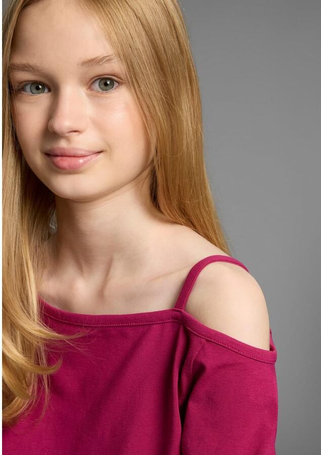 KIDSWORLD Shirt met lange mouwen Off-Shoulder Shirt Met modieuze schouderoplossing - Foto 2