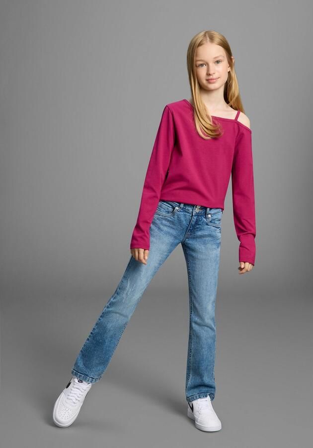 KIDSWORLD Shirt met lange mouwen Off-Shoulder Shirt Met modieuze schouderoplossing - Foto 5