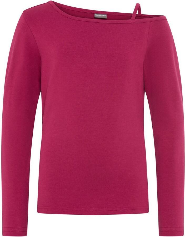 KIDSWORLD Shirt met lange mouwen Off-Shoulder Shirt Met modieuze schouderoplossing