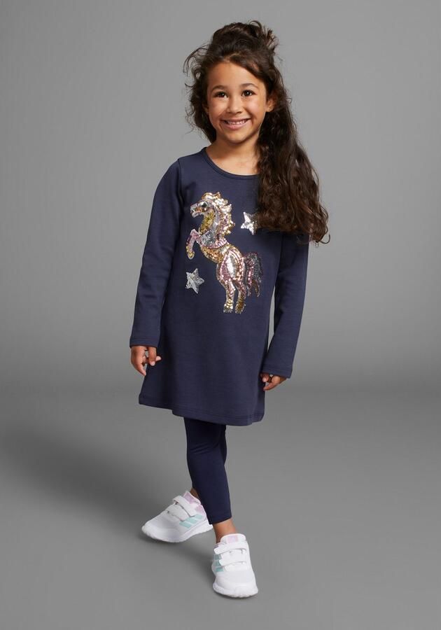 KIDSWORLD Shirt met lange mouwen Paard Lange mouwen uitlopende snit bedrukt ronde hals - Foto 5