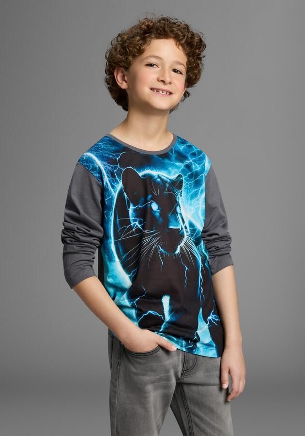 KIDSWORLD Shirt met lange mouwen PANTHER Fotoprint Shirt met fotoprint gecko - Foto 2