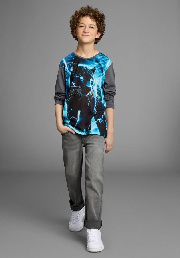 KIDSWORLD Shirt met lange mouwen PANTHER Fotoprint Shirt met fotoprint gecko - Foto 5