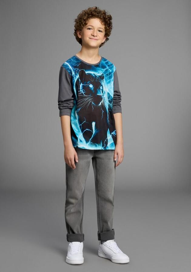 KIDSWORLD Shirt met lange mouwen PANTHER Fotoprint Shirt met fotoprint gecko - Foto 6