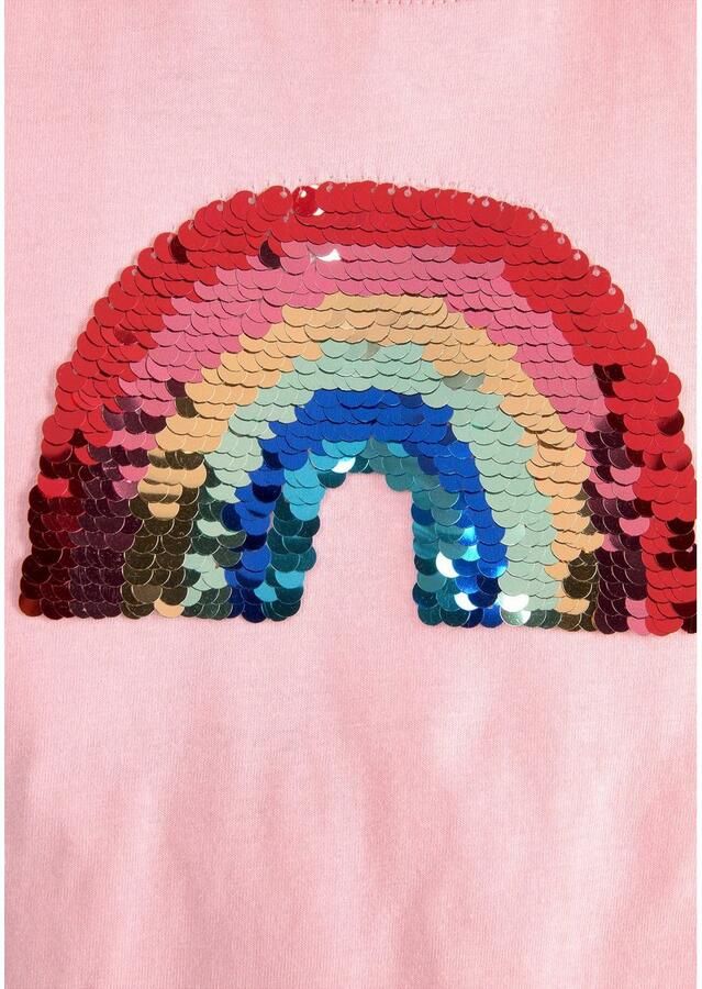 KIDSWORLD Shirt met lange mouwen Regenboog pailletten-applicatie Lange mouwen basic pasvorm met glanzende pailletten-applicaties - Foto 2