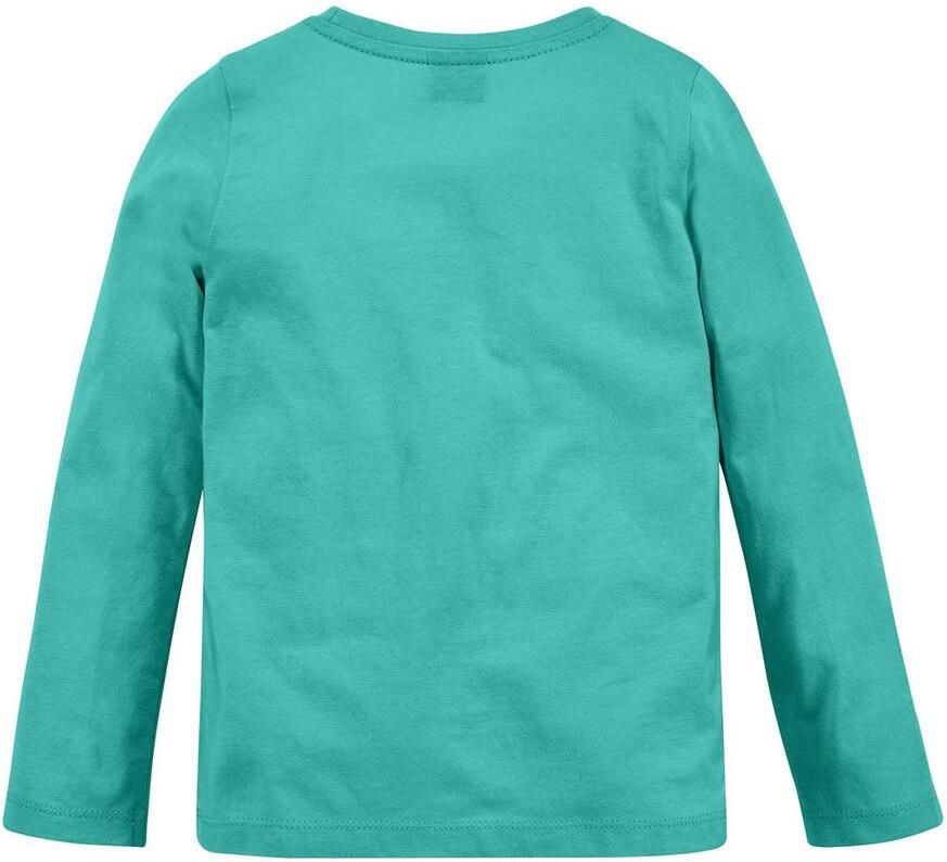 KIDSWORLD Shirt met lange mouwen Regenboog pailletten-applicatie Lange mouwen basic pasvorm met glanzende pailletten-applicaties