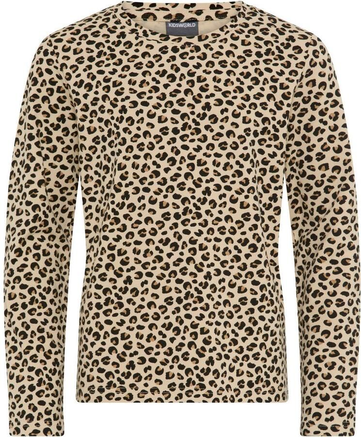 KIDSWORLD Shirt met lange mouwen Shirt in leo-look Modieuze dierenprint