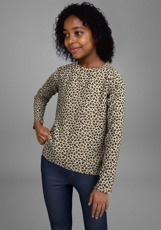 KIDSWORLD Shirt met lange mouwen Shirt in leo-look Modieuze dierenprint - Foto 6