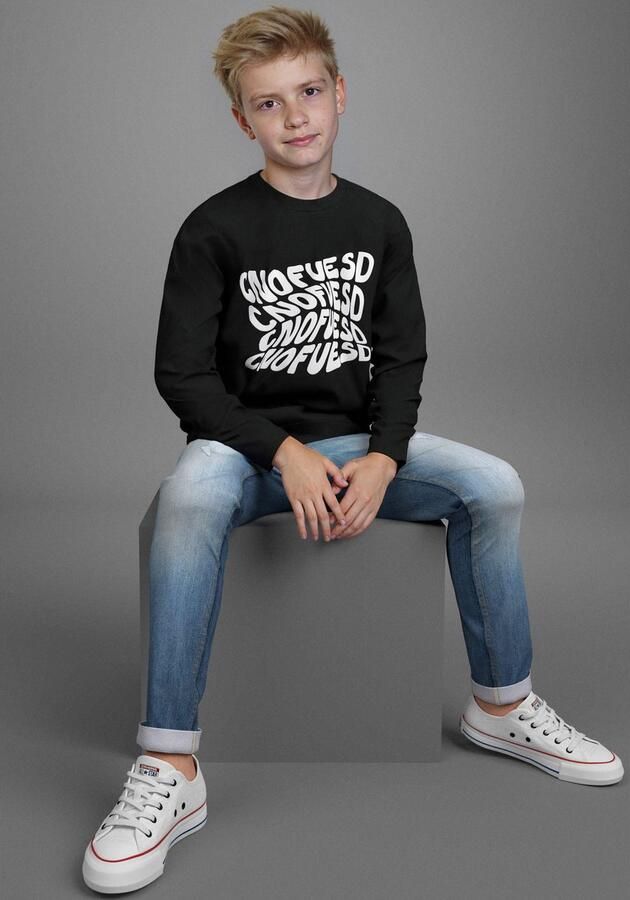 KIDSWORLD Shirt met lange mouwen Spreuk: CONFUESED Spreuken-shirt altijd een casual spreuk - Foto 4