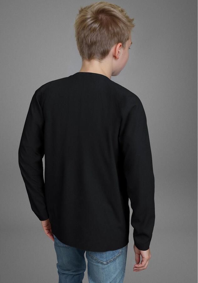 KIDSWORLD Shirt met lange mouwen Spreuk: CONFUESED Spreuken-shirt altijd een casual spreuk