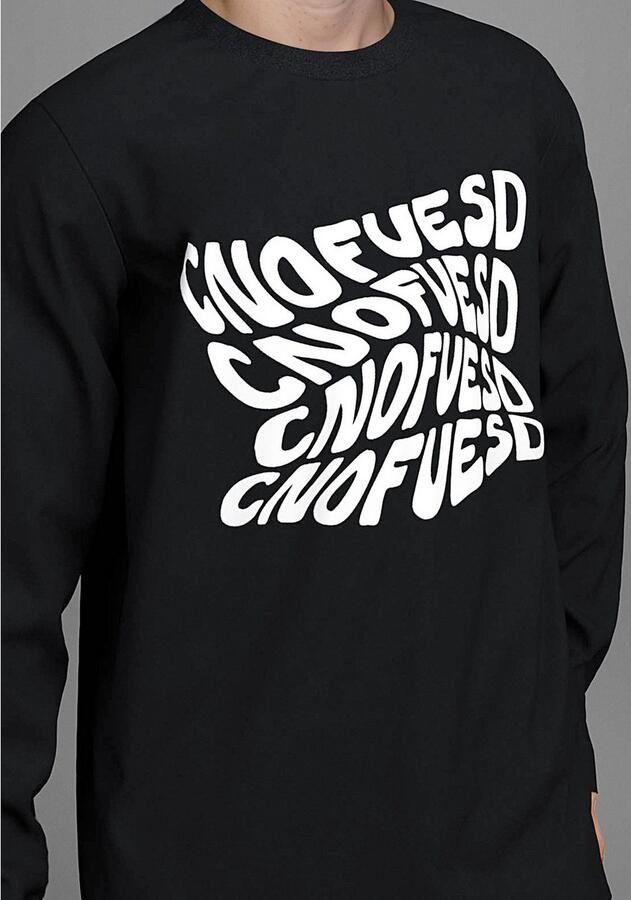 KIDSWORLD Shirt met lange mouwen Spreuk: CONFUESED Spreuken-shirt altijd een casual spreuk - Foto 2