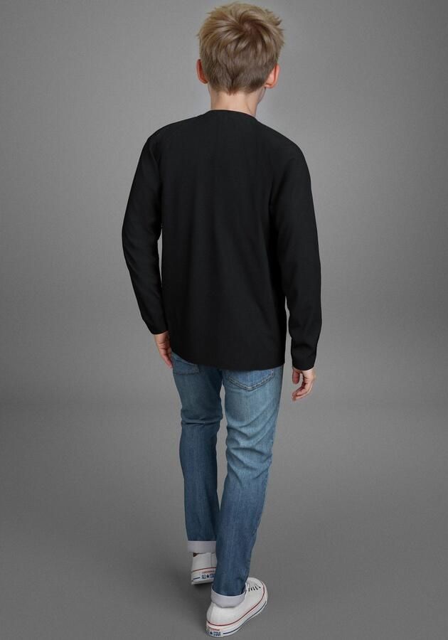 KIDSWORLD Shirt met lange mouwen Spreuk: CONFUESED Spreuken-shirt altijd een casual spreuk - Foto 5