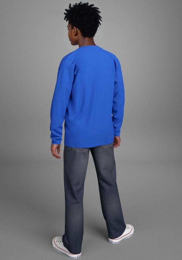 KIDSWORLD Shirt met lange mouwen Spreuk: "Wie CRINGE ist das denn" Spreuken-shirt altijd een casual spreuk - Foto 5