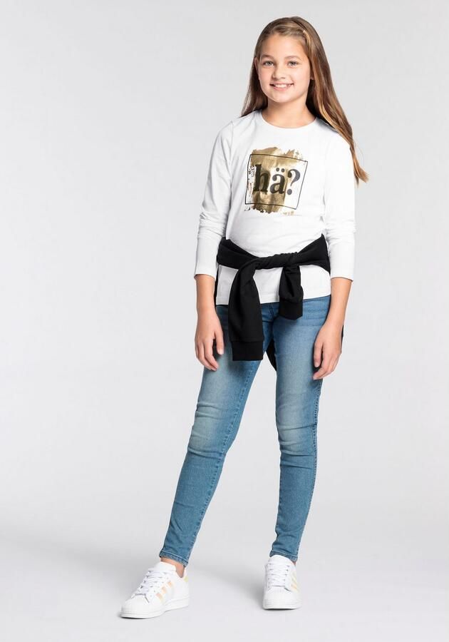 KIDSWORLD Shirt met lange mouwen Spreukshirt Langarm getailleerde snit met stijlvolle druk - Foto 6