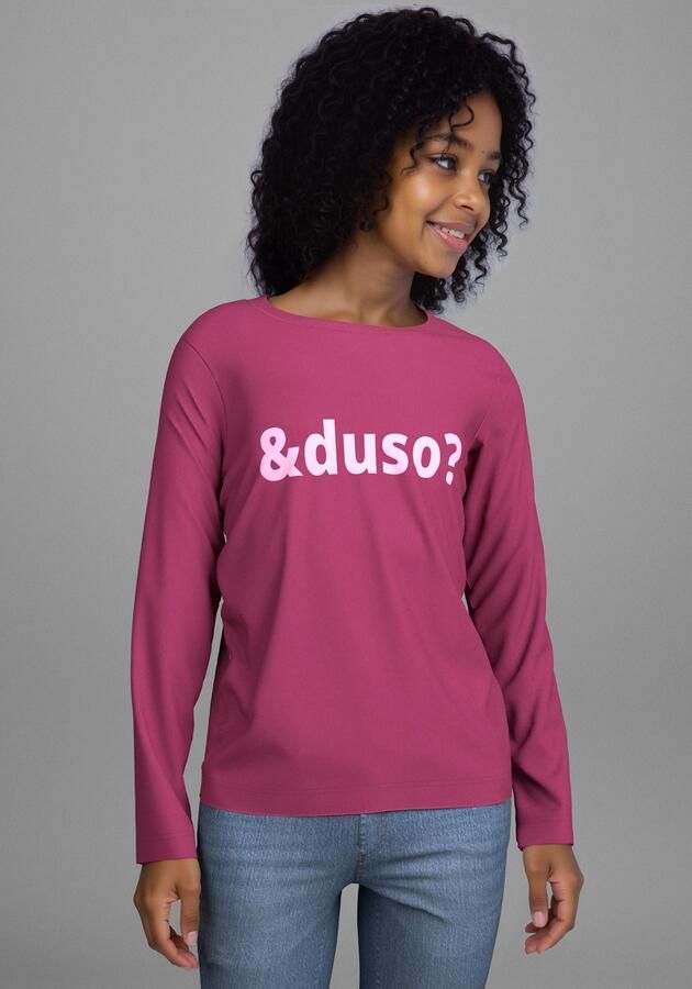 KIDSWORLD Shirt met lange mouwen Spruch: &duso? Casual spreuken-print - Foto 6