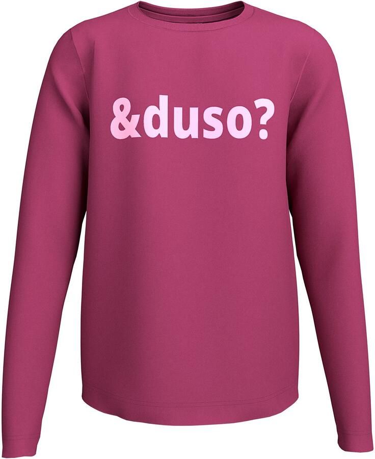 KIDSWORLD Shirt met lange mouwen Spruch: &duso? Casual spreuken-print