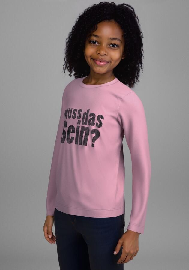 KIDSWORLD Shirt met lange mouwen Spruch: MUSS DAS SEIN - Foto 4