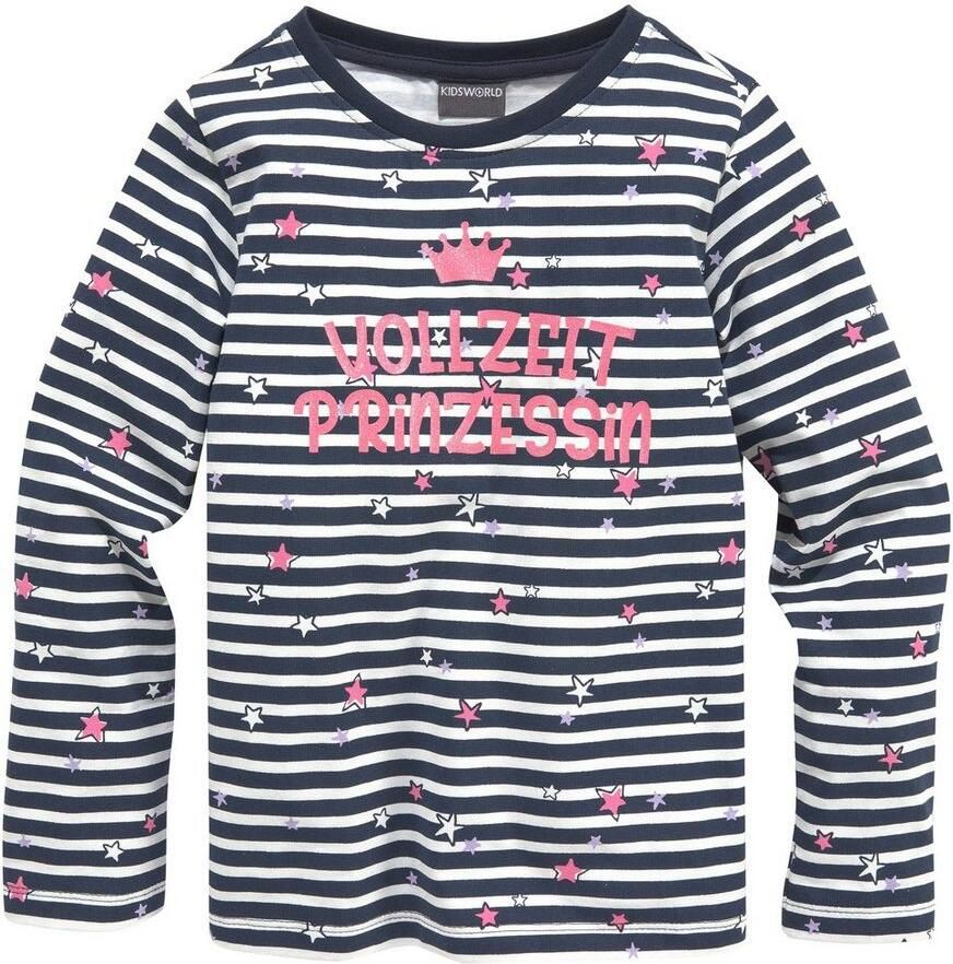 KIDSWORLD Shirt met lange mouwen Voltijds prinses Lange mouwen basic pasvorm met sterpatroon ronde hals - Foto 8