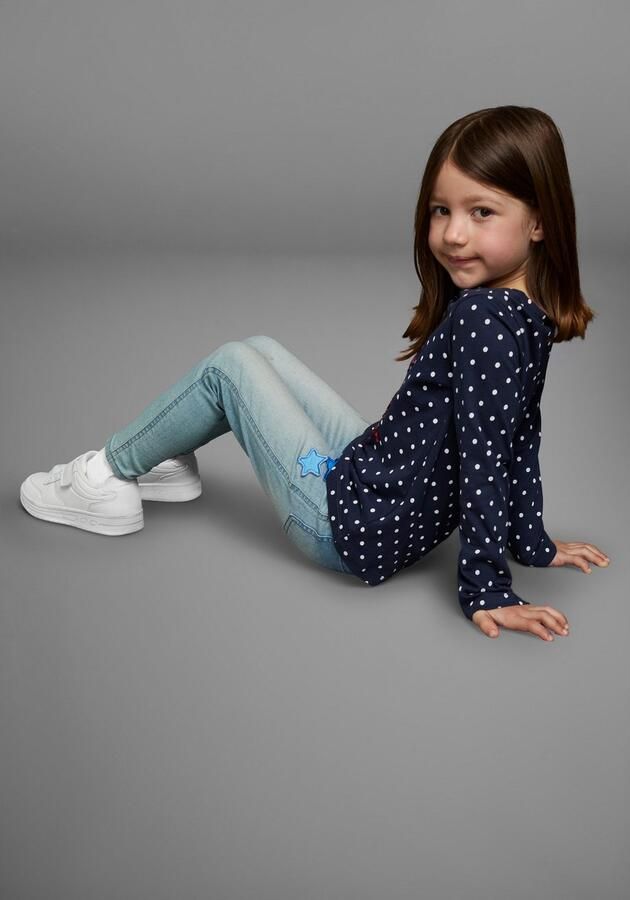 KIDSWORLD Shirt met lange mouwen Voor kleine meisjes Lange mouwen basic pasvorm bedrukt ronde hals - Foto 6