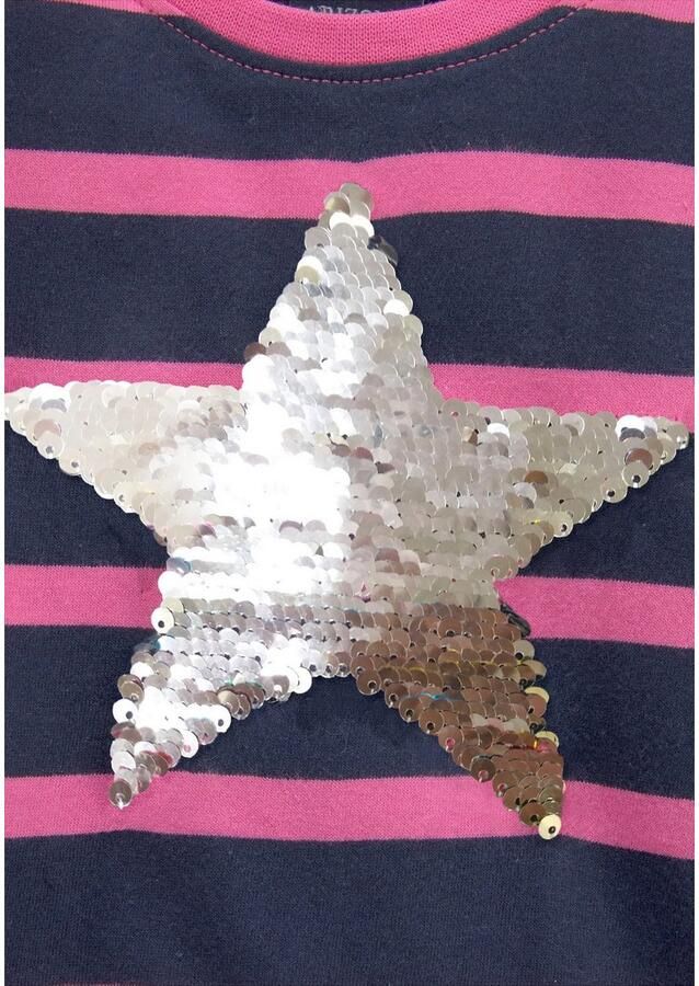 KIDSWORLD Shirt met lange mouwen Voor kleine meisjes lange mouwen basic pasvorm met meerkleurige strepen - Foto 2