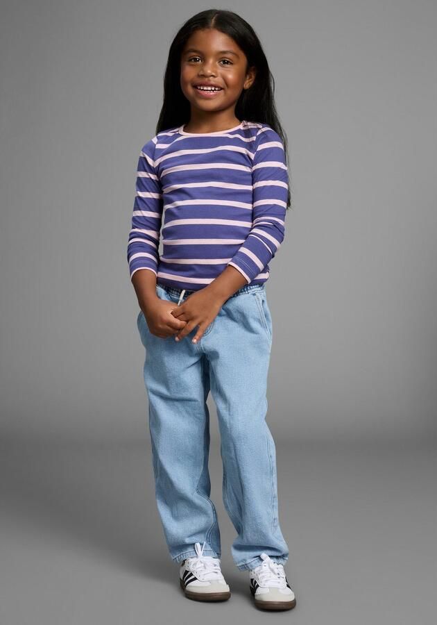 KIDSWORLD Shirt met lange mouwen Voor kleine meisjes Lange mouwen casual pasvorm (2-delig Set van 2) - Foto 6