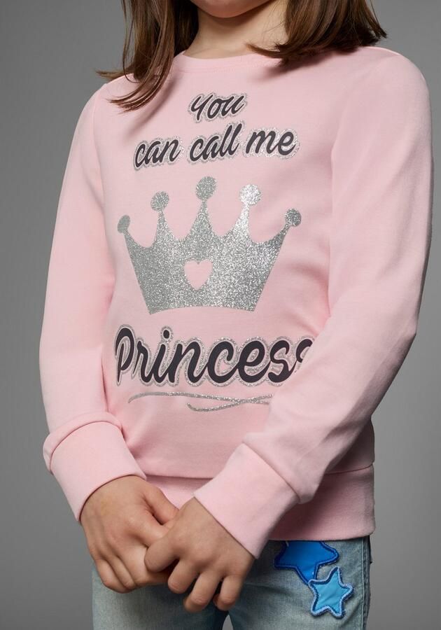 KIDSWORLD Shirt met lange mouwen YOU CAN CALL ME PRINCESS Lange mouwen basic pasvorm bedrukt ronde hals - Foto 4