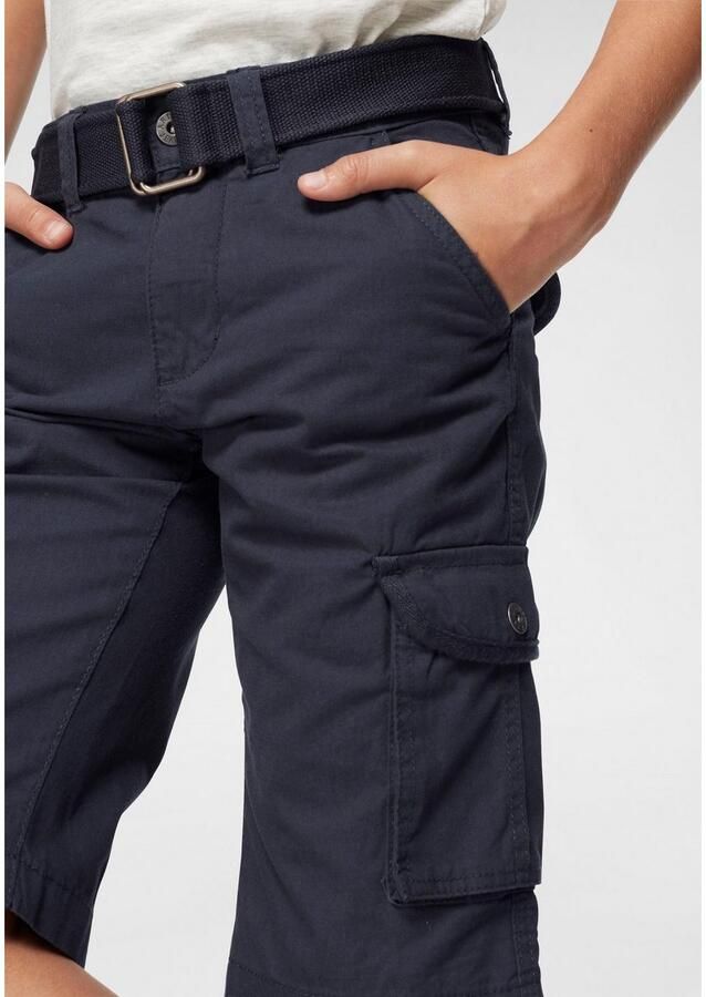 KIDSWORLD Short 2-delige bermuda s met riem met textielriem voor jongens (set 2-delig) - Foto 2