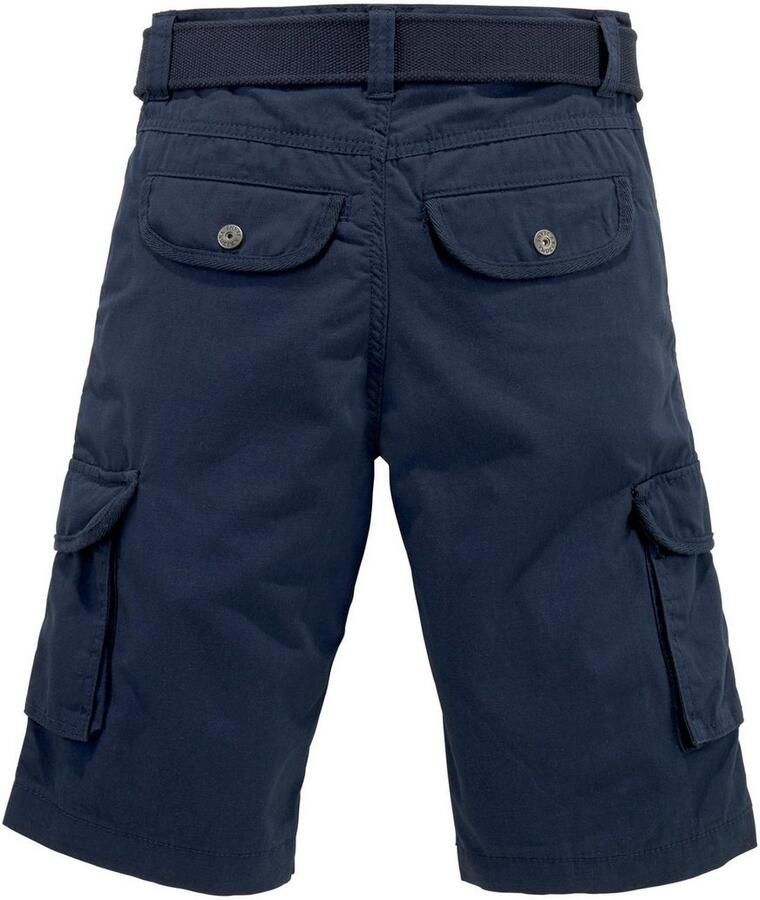 KIDSWORLD Short 2-delige bermuda s met riem met textielriem voor jongens (set 2-delig)