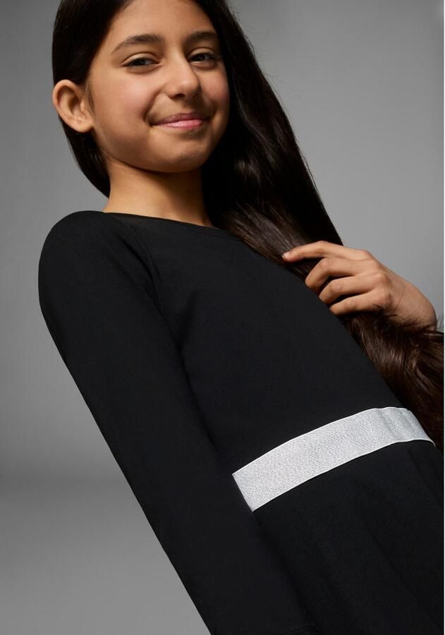 KIDSWORLD Skaterjurk Met glitterband feestelijk knie-vrij 3 4-mouwen van katoenmix - Foto 4