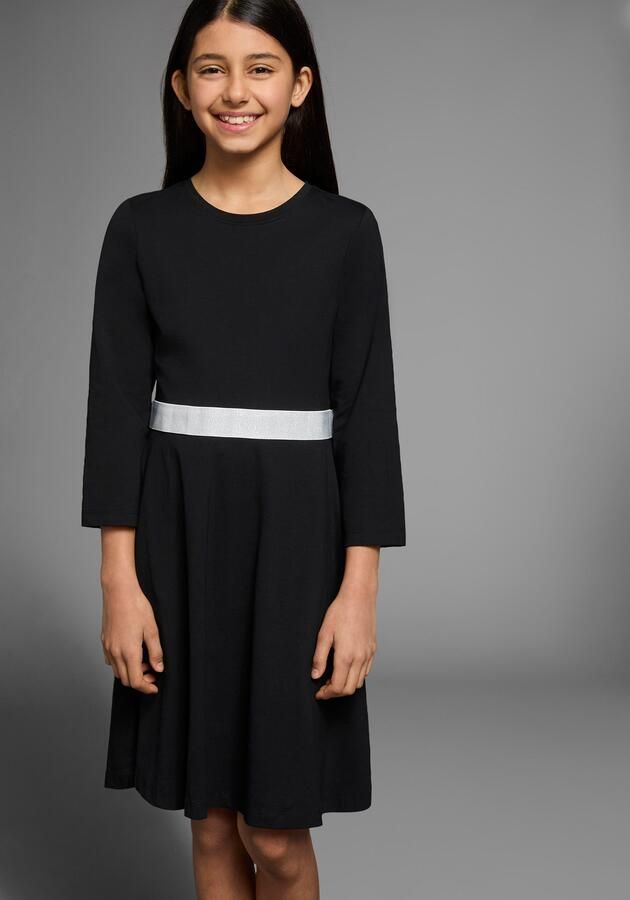 KIDSWORLD Skaterjurk Met glitterband feestelijk knie-vrij 3 4-mouwen van katoenmix - Foto 7