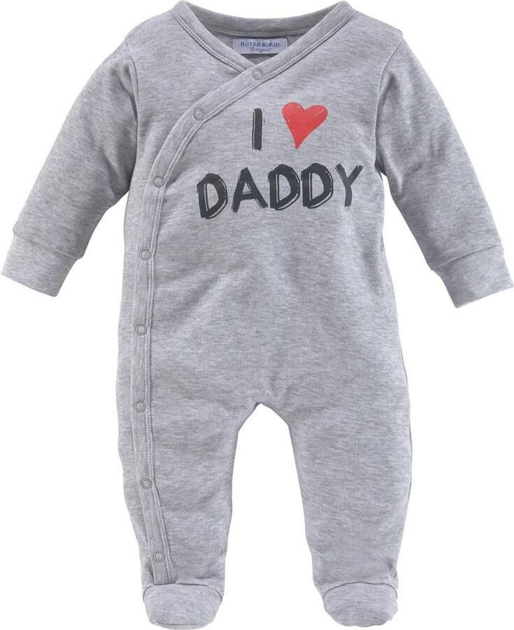 KIDSWORLD Slaaponesie 2-delige slaapoveralls: I love Mummy I love Daddy (2-delig Set van 2)
