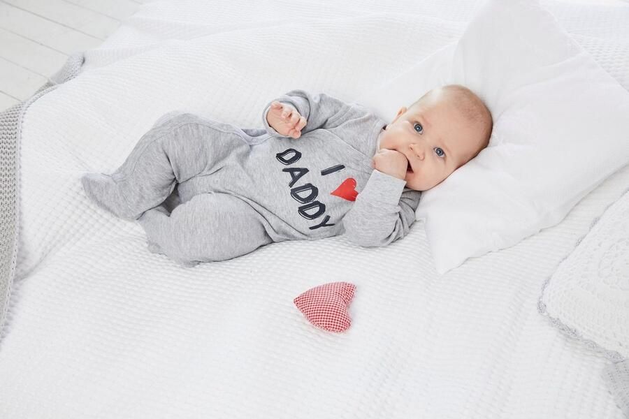 KIDSWORLD Slaaponesie 2-delige slaapoveralls: I love Mummy I love Daddy (2-delig Set van 2) - Foto 5