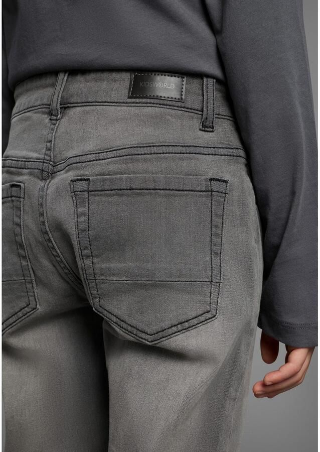 KIDSWORLD Straight jeans Rechte stretchjeans in authentieke wassing