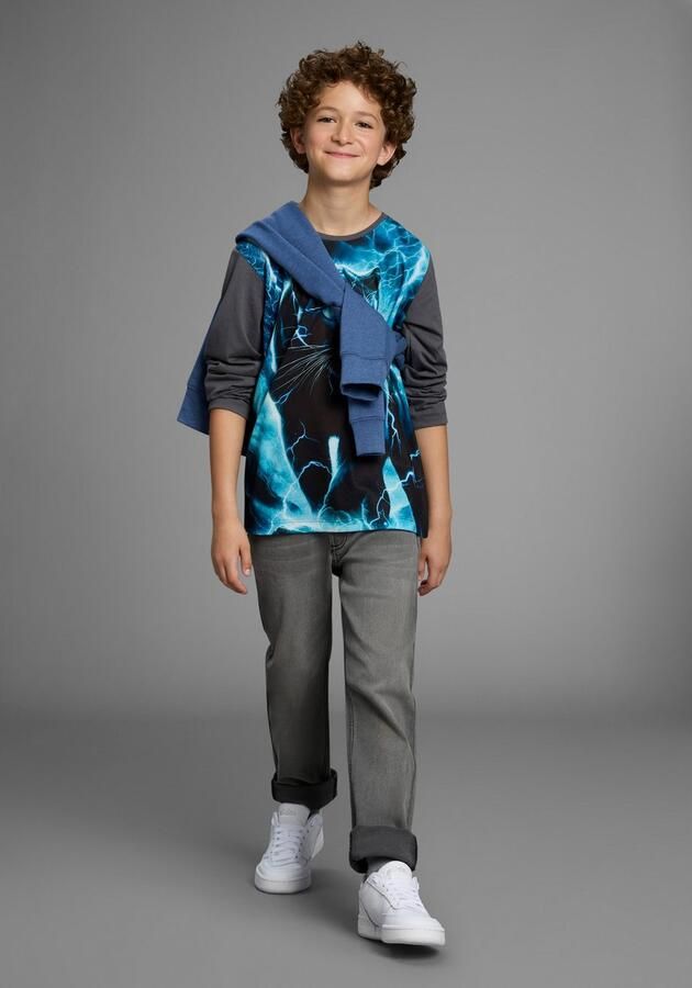 KIDSWORLD Straight jeans Rechte stretchjeans in authentieke wassing - Foto 3