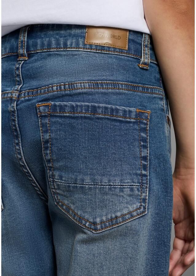 KIDSWORLD Straight jeans Rechte stretchjeans in authentieke wassing