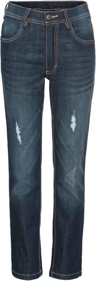 KIDSWORLD Stretch jeans Straight-fit jeans met Distroy-effecten - Foto 5