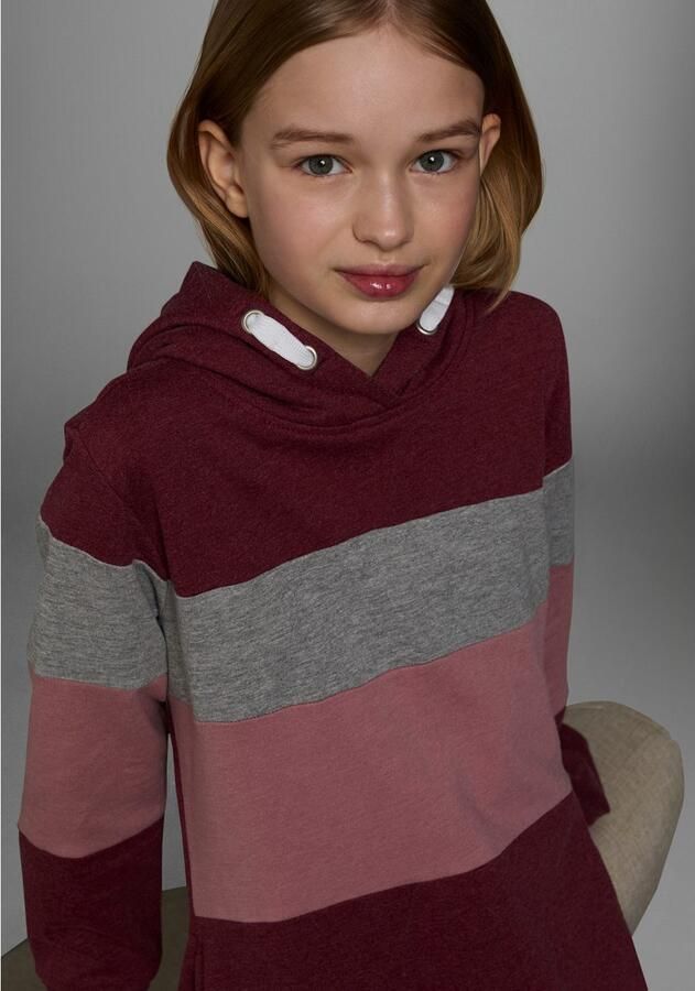 KIDSWORLD Sweatjurk lang sportief streepdessin van katoenmix lange mouwen - Foto 3