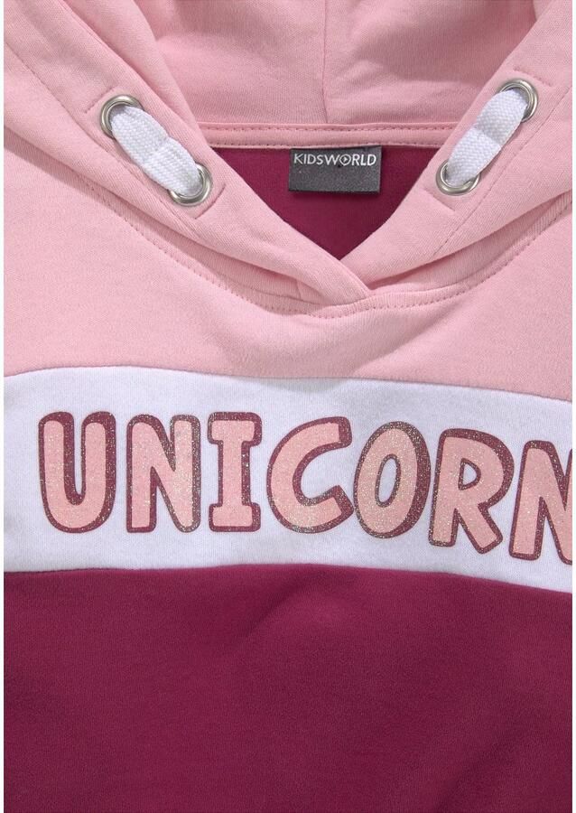 KIDSWORLD Sweatjurk Unicorn lang modieus van katoenmix lange mouwen - Foto 2