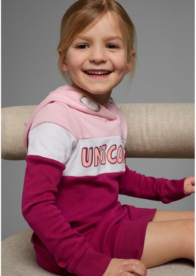 KIDSWORLD Sweatjurk Unicorn lang modieus van katoenmix lange mouwen - Foto 3