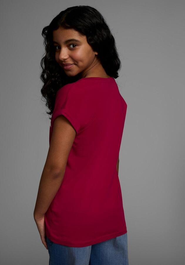 KIDSWORLD T-shirt Be unique right now korte mouwen bedrukt ronde hals - Foto 3