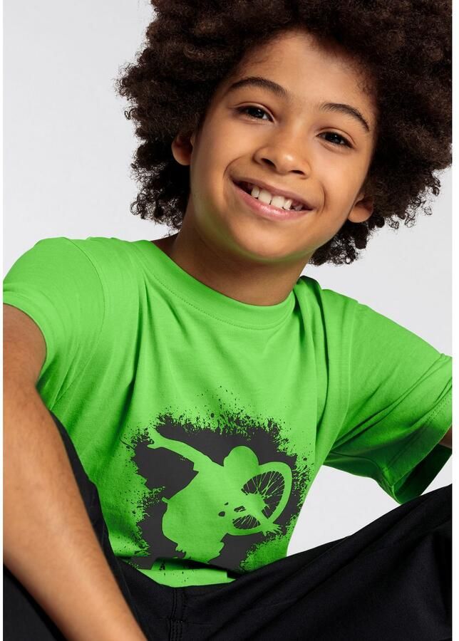 KIDSWORLD T-shirt Biker Print Korte mouwen basic pasvorm met stijlvolle print ronde hals - Foto 3