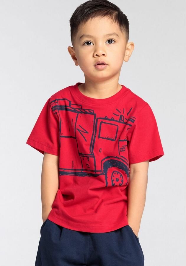 KIDSWORLD T-shirt Brandweer Korte mouwen basic pasvorm met trendy print ronde hals - Foto 4