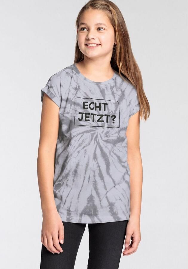 KIDSWORLD T-shirt ECHT JETZT? Korte mouwen casual pasvorm met allover-print en statements - Foto 4