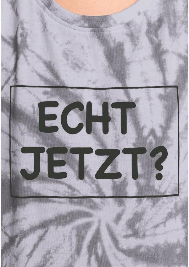 KIDSWORLD T-shirt ECHT JETZT? Korte mouwen casual pasvorm met allover-print en statements - Foto 2
