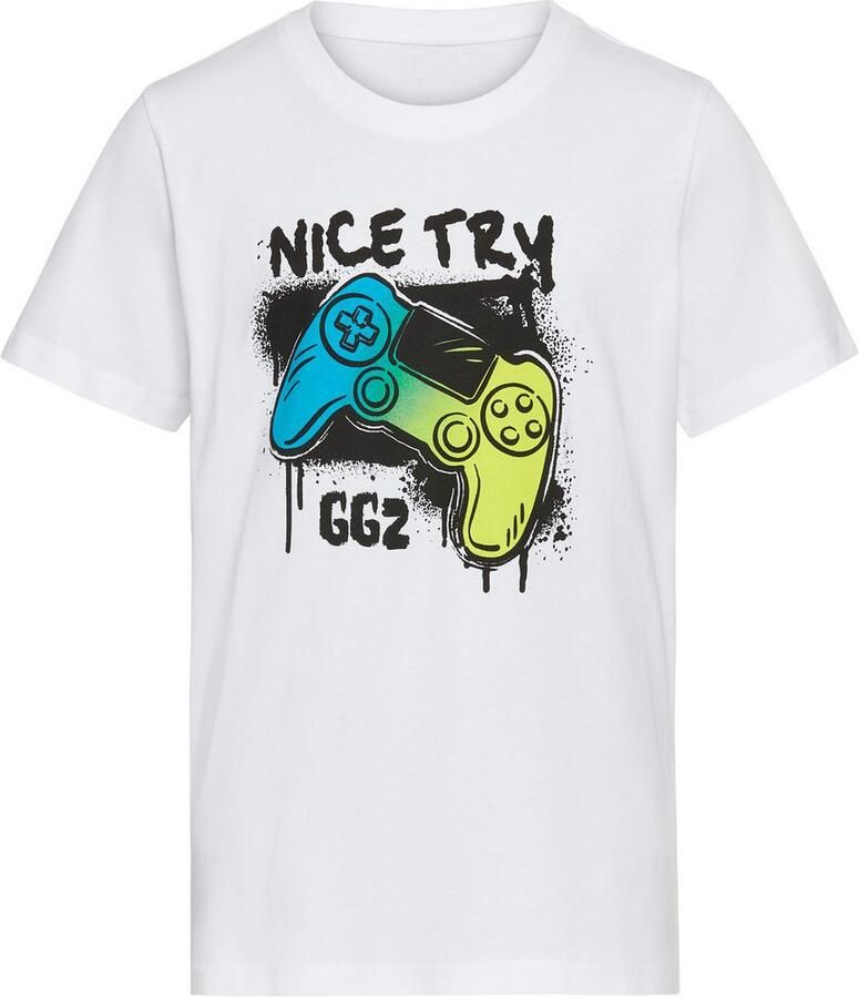 KIDSWORLD T-shirt Gamer-print: NICE TRY