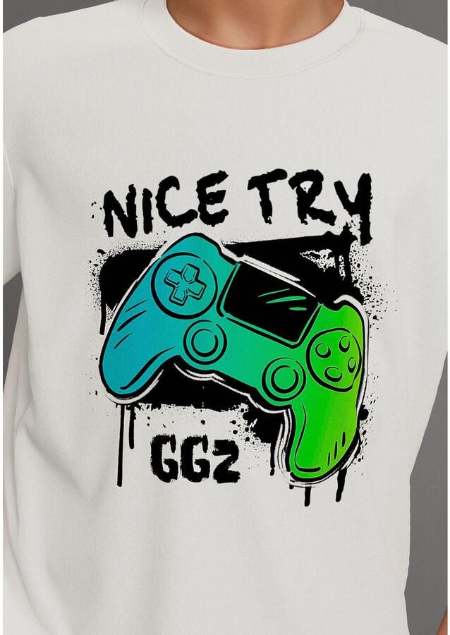 KIDSWORLD T-shirt Gamer-print: NICE TRY - Foto 3