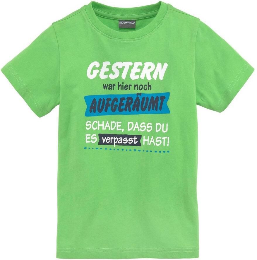 KIDSWORLD T-shirt GISTEREN WAS HET HIER NOG OPGERUIMD...