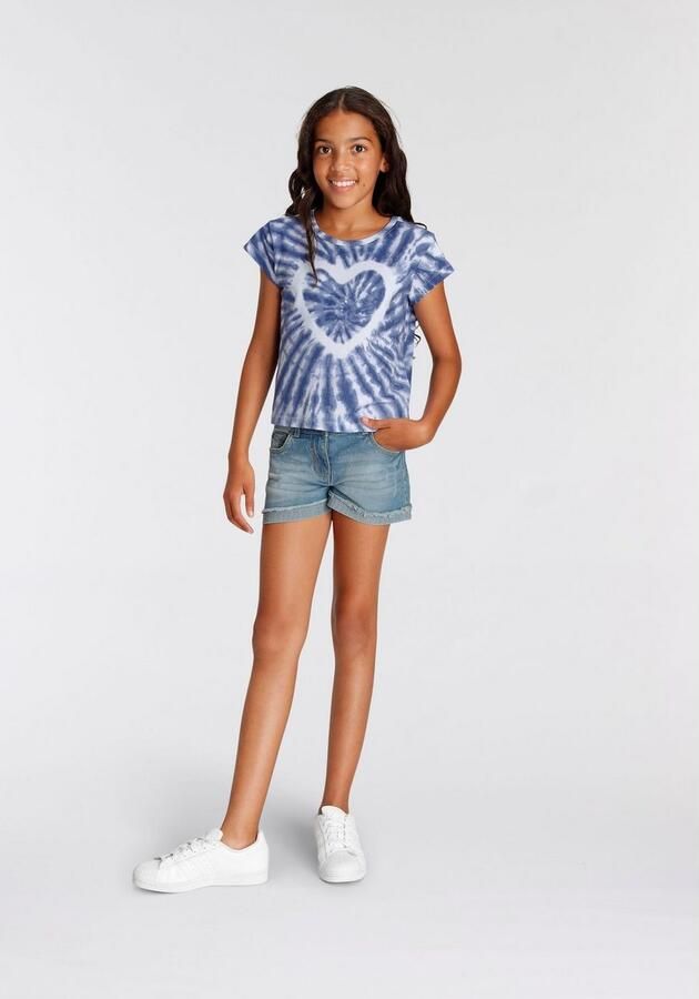 KIDSWORLD T-shirt Hart batik Korte mouwen rechte pasvorm veelzijdig gedessineerd - Foto 6