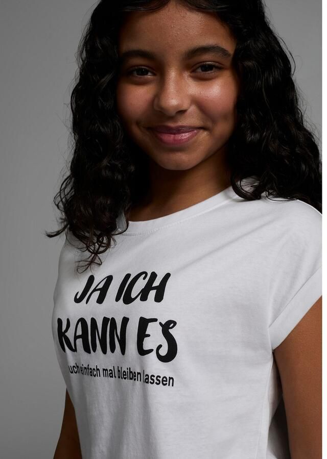 KIDSWORLD T-shirt Ja ik kan het ... Korte mouwen comfortabele pasvorm met coole statements - Foto 2