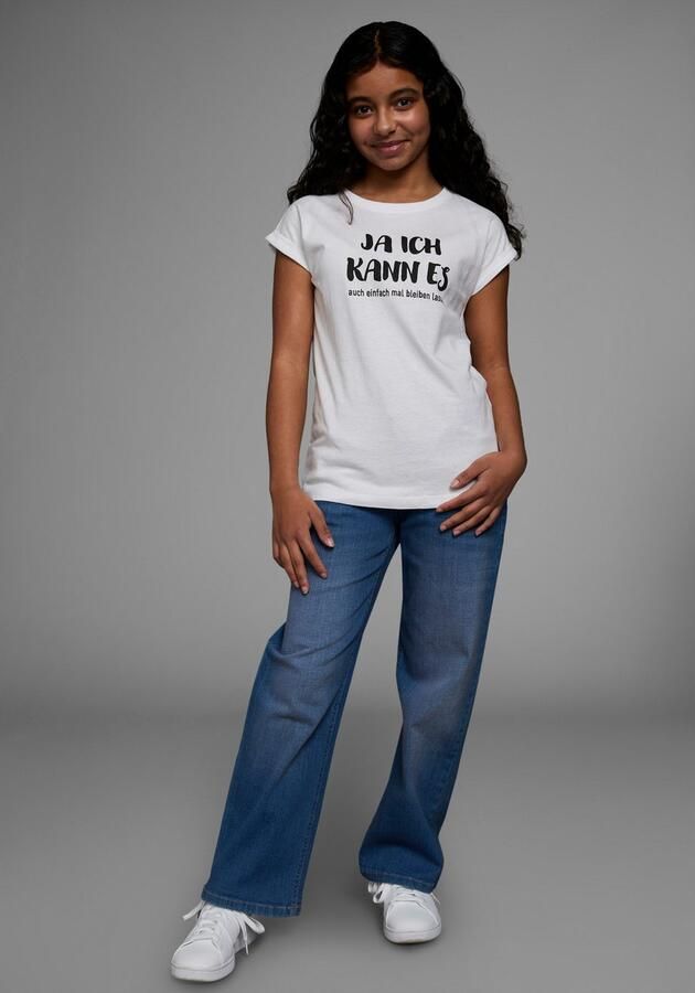 KIDSWORLD T-shirt Ja ik kan het ... Korte mouwen comfortabele pasvorm met coole statements - Foto 4